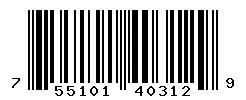 UPC barcode 755101403129