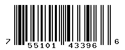UPC barcode number 755101433966