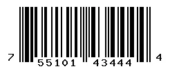 UPC barcode 755101434444