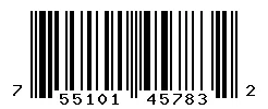 UPC 755101457832 barcode image