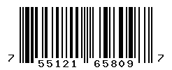 UPC barcode number 755121658097