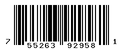 UPC barcode number 755263929581