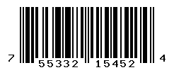 UPC barcode number 755332154524