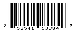 UPC barcode number 755541133846