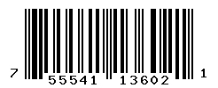 UPC barcode number 755541136021