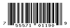 upc 755571011909 barcode image