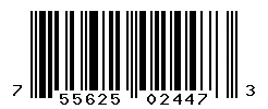 UPC barcode 755625024473