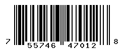 UPC barcode number 755746470128