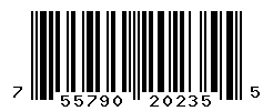 upc 755790202355 barcode image