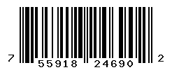 UPC barcode number 755918246902