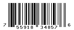 UPC barcode number 755918348576