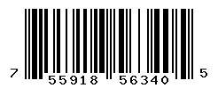 upc 755918563405 barcode image