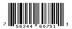 upc 756244607511 barcode image