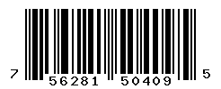 UPC barcode number 756281504095