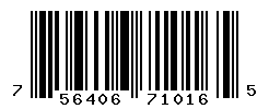 UPC barcode number 756406710165