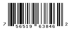 UPC barcode number 756519638462