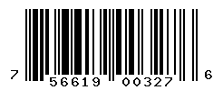 upc 756619003276 barcode image