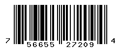 UPC barcode number 756655272094
