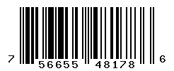 UPC barcode number 756655481786