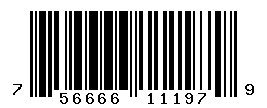 UPC barcode number 756666111979