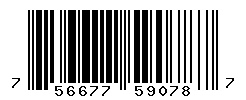 UPC barcode number 756677590787