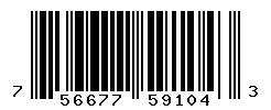 UPC barcode number 756677591043