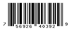 UPC barcode number 756926403929