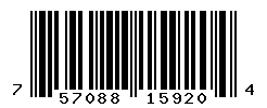 UPC barcode number 757088159204