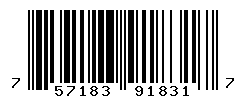 UPC barcode number 757183918317