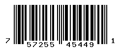 UPC barcode number 757255454491