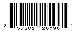 UPC barcode number 757281200901