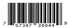 UPC barcode 757347200449