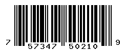 UPC barcode number 757347502109