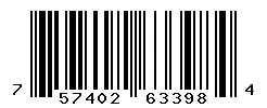 UPC barcode 757402633984