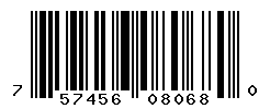 UPC barcode number 757456080680