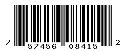 UPC barcode number 757456084152