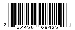 UPC barcode number 757456084251