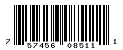 UPC barcode number 757456085111