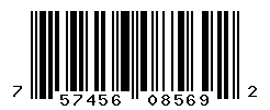 UPC barcode number 757456085692