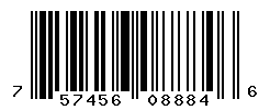 UPC barcode number 757456088846