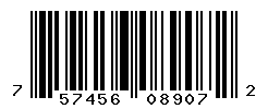 UPC barcode number 757456089072