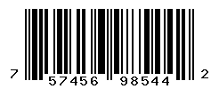 UPC barcode number 757456985442