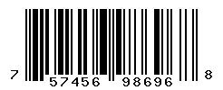 UPC barcode number 757456986968