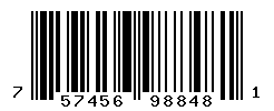 UPC barcode number 757456988481