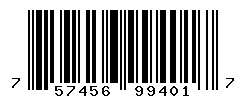 UPC barcode number 757456994017