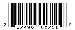 UPC barcode 757490607119
