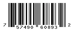 UPC barcode 757490608932