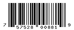 UPC barcode number 757528008819