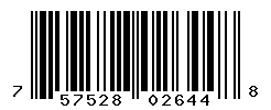 UPC barcode number 757528026448