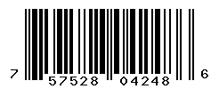 UPC barcode number 757528042486